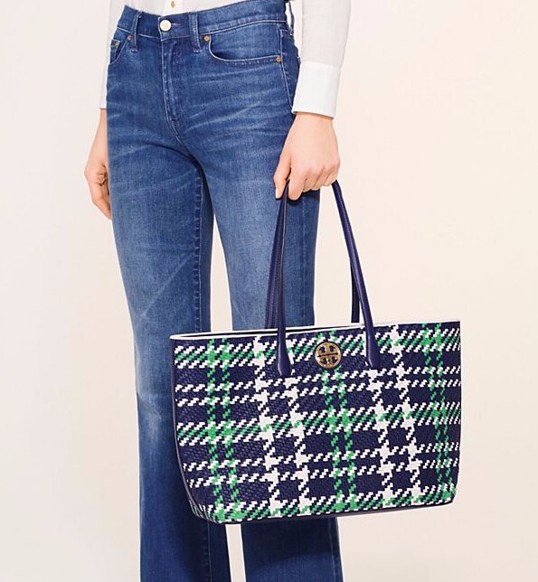 Tory Burch 汤丽柏琦 DUET WOVEN 编织皮革托特包 $293（约2122元）