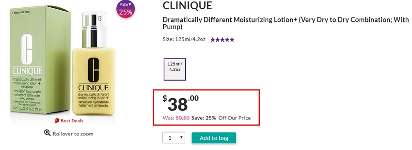 Clinique 倩碧小黄油润肤乳液 有油款 125ml （约262元）