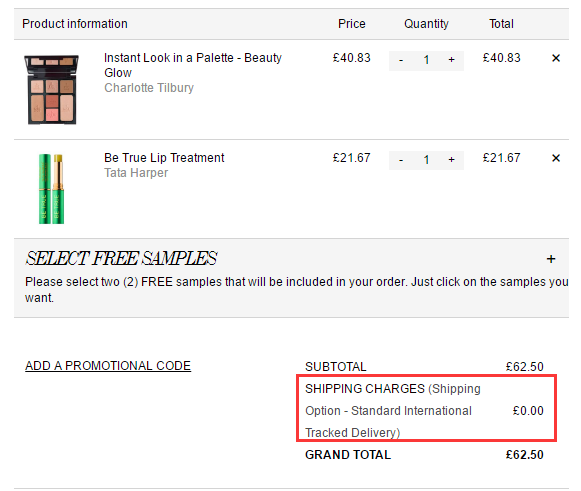 补货到+免费直邮中国！Charlotte Tilbury 7色眼影腮红高光修容面部盘 £40.83（约356元）