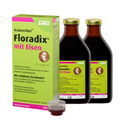 【55专享】Salus Floradix 铁元营养液 500ml*2瓶 25.99欧（约200元）