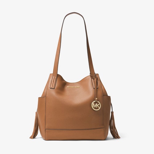 史低价 新人首单可满减$20 Michael Kors 大号 Ashbury 皮制流浪汉肩背包 $91.75（约665元）