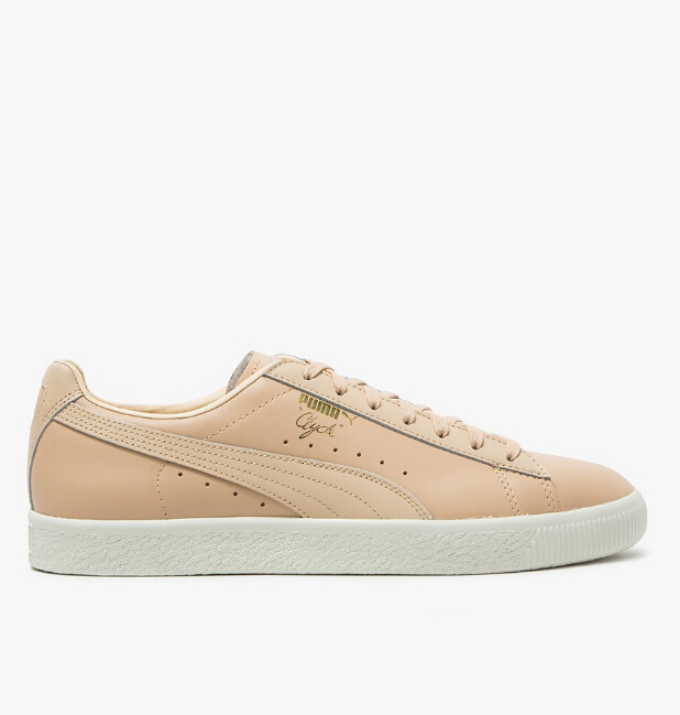 Puma Clyde Natural 系列男款休闲运动鞋 浅棕和黑色可选 $50.99（约369元）