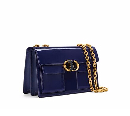 Tory Burch 汤丽柏琦 GEMINI LINK 都市粉/皇家蓝 小号链条包 £222.5（约1937元）