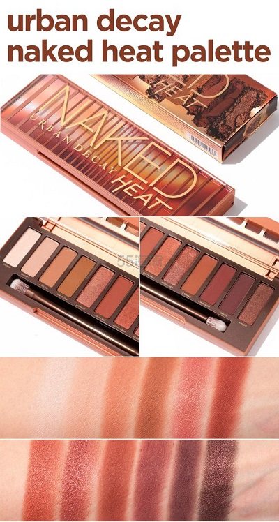 新品+送28件赠礼，价值超过9！Urban Decay Naked Heat 眼影盘 （约391元）