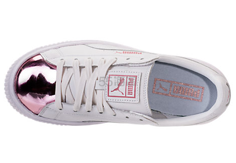 Puma 最新配色上新啦 ！ Puma 彪马 Basket 玫瑰金头厚底女士运动鞋 $94.99（约688元）