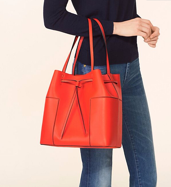 Tory Burch 汤丽柏琦  BLOCK-T 女士*水桶包 3色选 $209（约1514元）
