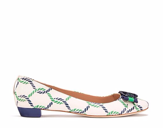 【4.2折！】Tory Burch 汤丽柏琦 MARITIME 绑带芭蕾鞋 $104（约753元）