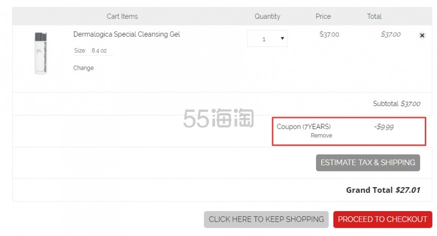 7周年庆！BeautifiedYou.com ：Dermalogica 德美思嘉美容护肤品全线7.3折