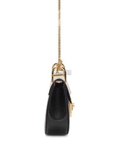 Chloé Black & Ivory Mini Drew Saddle Bag 黑白拼色迷你款小猪包 $1388（约9862元）