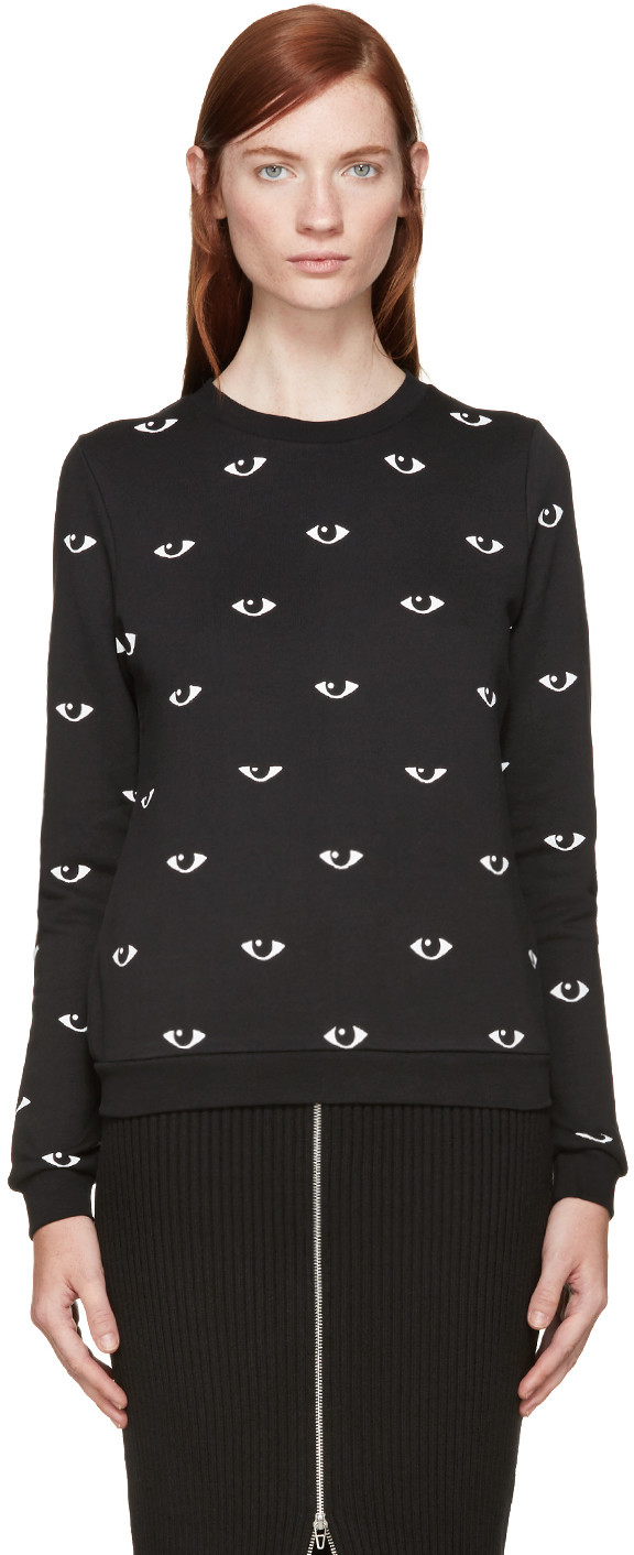 *后几小时，错过等半年！Kenzo Black Eye Print Sweatshirt 女款眼睛图案卫衣 6（约1130元）