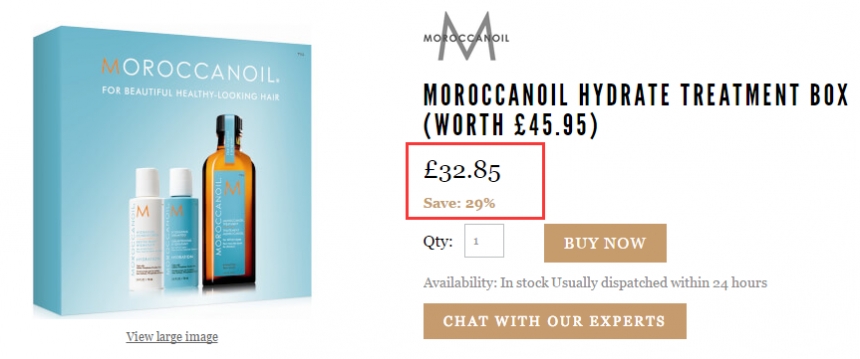 7.1折！Moroccanoil 摩洛哥油护发套装 £32.85（约287元）