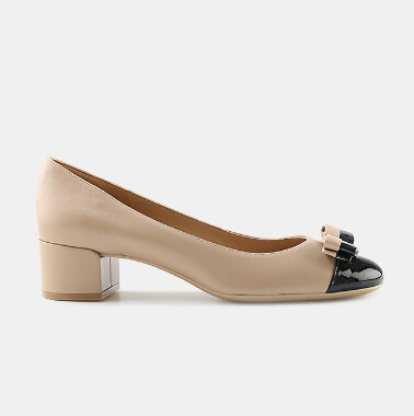 6.5码有货！SALVATORE FERRA* ELEA 40 VARA BOW 双*结装饰高跟鞋 $396.45（约2872元）