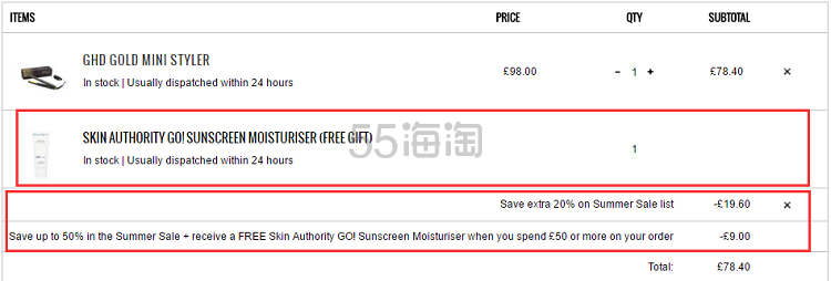 史低价+限时解禁直邮中国+赠礼！GHD 黑金迷你直板夹 £78.4（约684元）