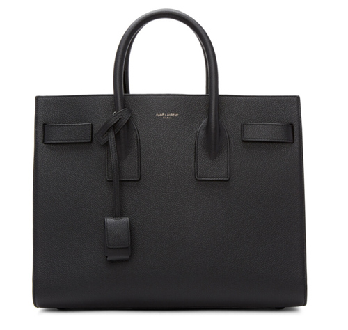 【明星同款】唐晶同款 Saint Laurent Black Small Sac de Jour 手袋 