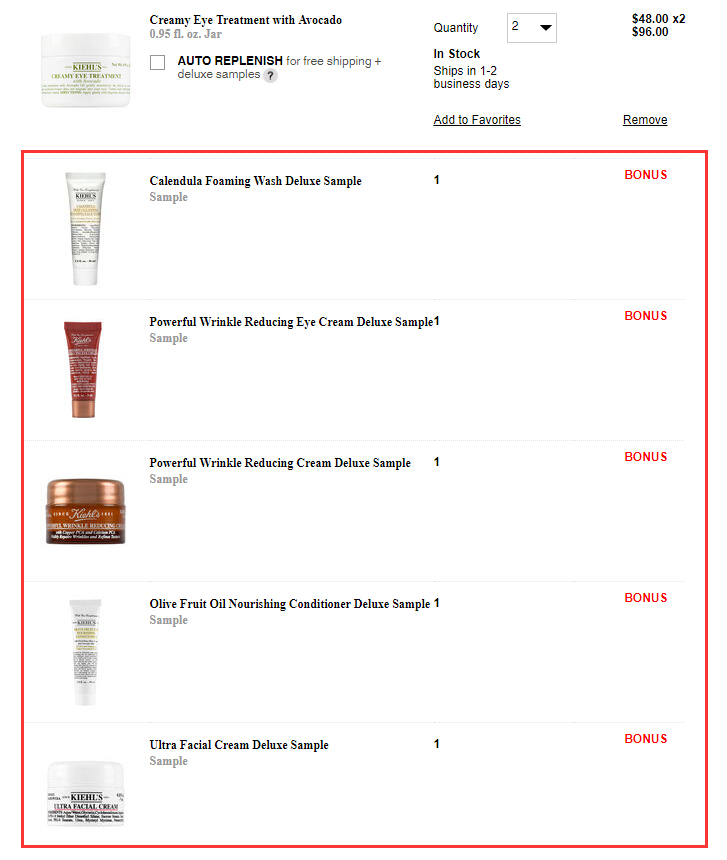 Kiehl's 科颜氏美国官网：蓝精灵等经典护肤满送3件豪华小样+满送5件小样