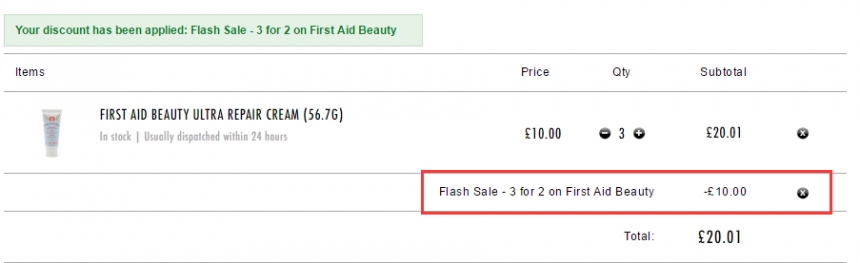 买3付2！First Aid Beauty *美人*修复面霜 56.7g ￡6.67（约58元）