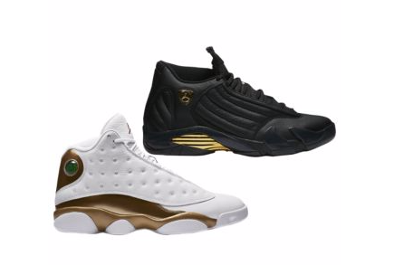 这双鸳鸯鞋也参加8折+免邮啦！Air Jordan Retro *p  13/14 一生一世球鞋套装 $399.99（2897元）