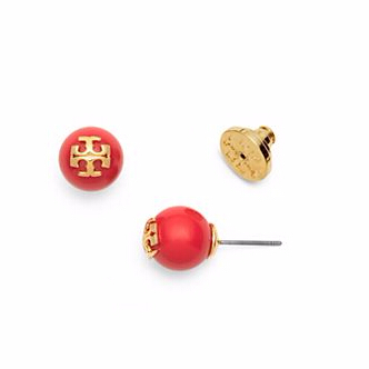 【仅剩4对！】Tory Burch 汤丽柏琦 女士珍珠耳钉 $49（约330元）
