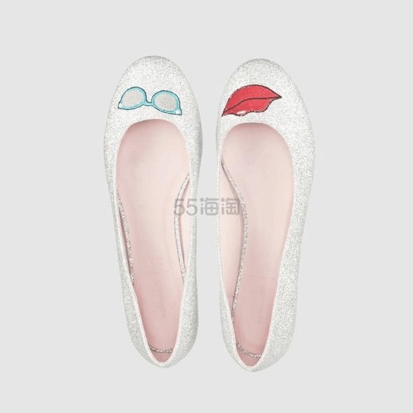 限时高返！包邮单品：Mademoiselle R 红唇平底鞋 33.48欧（约259元）