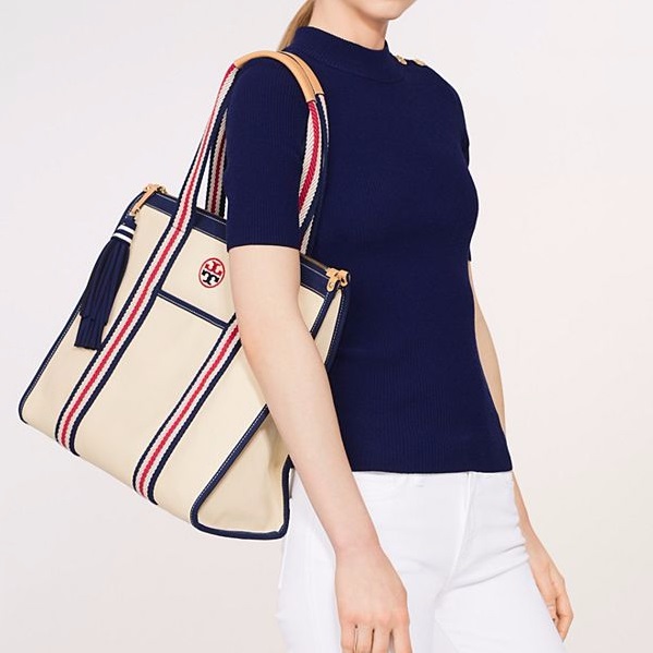 【仅剩1只！】Tory Burch  汤丽柏琦 精致帆布托特包 $179（约1297元）