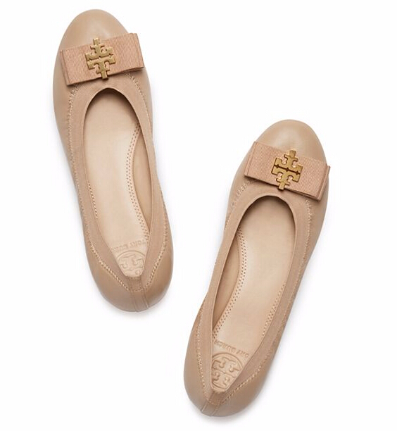 【大码福利！】Tory Burch SEDGEWICK  裸色芭蕾舞平底鞋 $99（约717元）