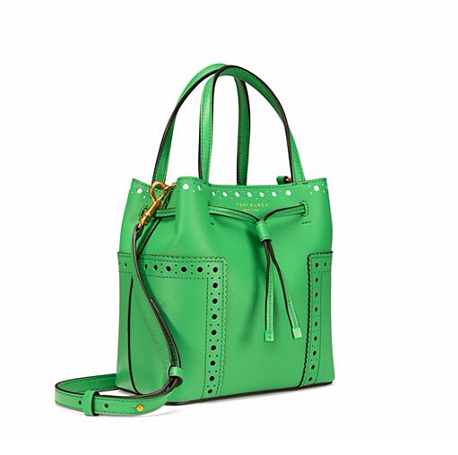 【沧海一粒珠！】Tory Burch 汤丽柏琦  BLOCK-T 微型*水桶包 $259（约1751元）