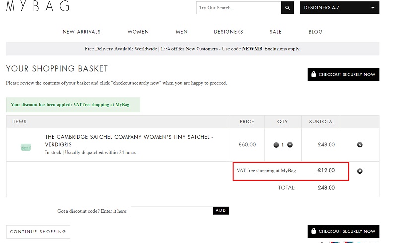 Mybag：精选Olivia Burton、Aspinal Of London 等品牌时尚包袋、配饰等额外8折