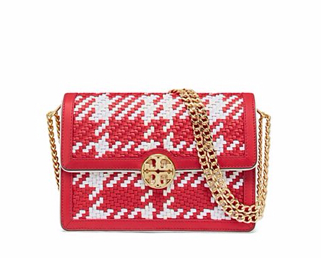 【剩4只！】Tory Burch 汤丽柏琦 DUET CHAIN WOVEN 女士链条包 $399（约2890）