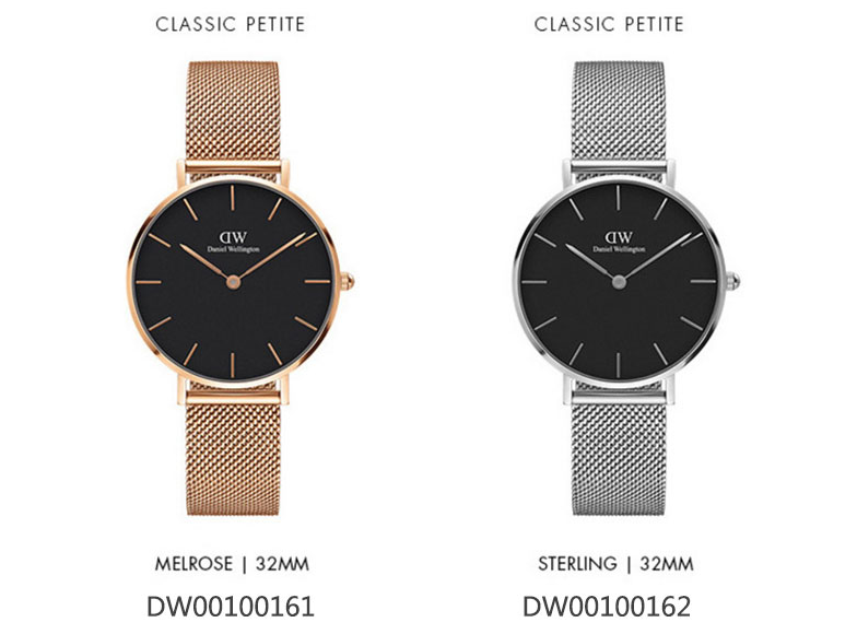 【17新品 男女皆可带】Daniel Wellington DW 丹尼尔惠灵顿 新款不锈钢米兰风格表带手表 32mm 879元