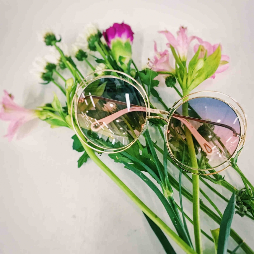 仅剩两天*！超美的 Chloe for Net-A-Porter 渐变色圆框墨镜 会是你的吗？