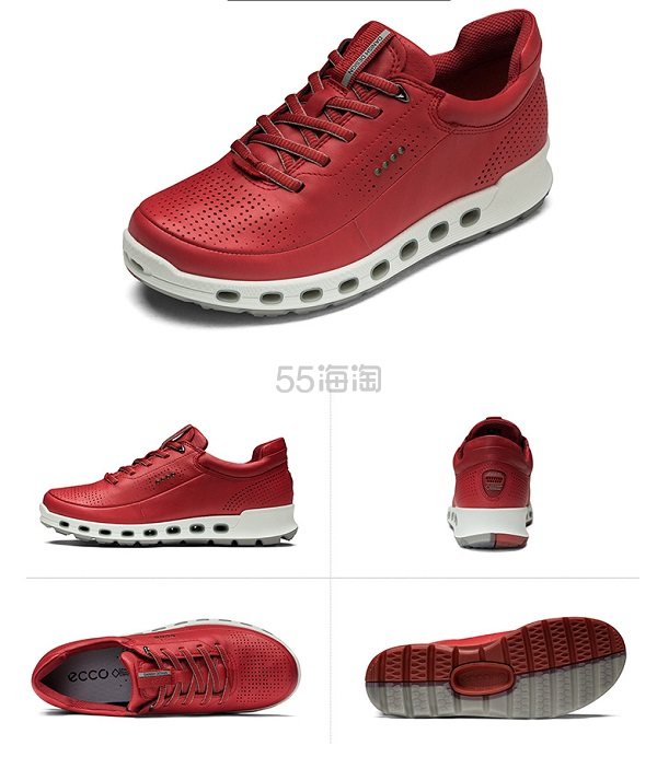 刘涛同款+国内三分之一的价格！【德亚直邮】ECCO 爱步 透氧2.0系列 女款时尚平底系带透气运动鞋 112欧（约864元）