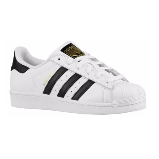 贝壳头也可以拼单7.5折啦！ Adidas Originals 三叶草“superstar” 大童款运动鞋 黑色金标 .49（约380元）