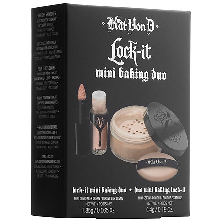 超划算！Kat Von D 控油定妆蜜粉与遮瑕膏套装 （约167元）