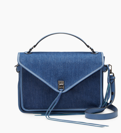 【3.8折！】Rebecca Minkoff 瑞贝卡 DARREN 女士牛仔斜挎包 $130（约942元）