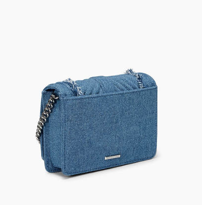 【私密特卖会！】Rebecca Minkoff small Love Crossbody 小号牛仔菱格纹链条包 $78.4（约565元）