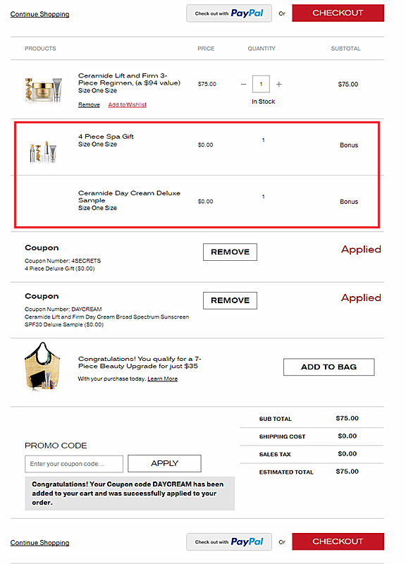 Elizabeth Arden 伊丽莎白雅顿美国官网：全场满送豪华四件套+满送金致甦活日霜7ml