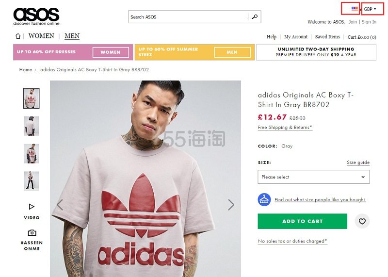 【补货！】adidas Originals 三叶草 AC Boxy T-Shirt 三叶草大 logo T恤 £12.67（约105元）