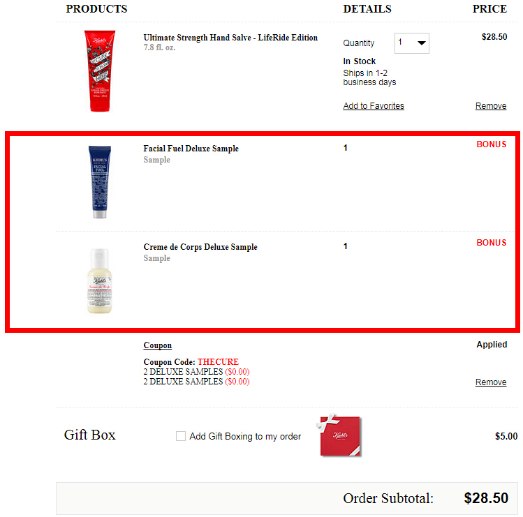 Kiehl's 科颜氏美国官网：购买限量新品护手霜即送两件豪华小样