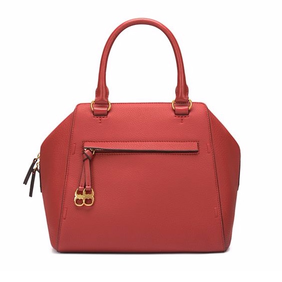【5折！】Tory Burch 汤丽柏琦 GEMINI LINK 气质酒红色手提包 £205（约1798元）