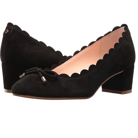 Kate Spade New York Yasmin 女款黑色贝壳边高跟鞋 $74.99（约543元）