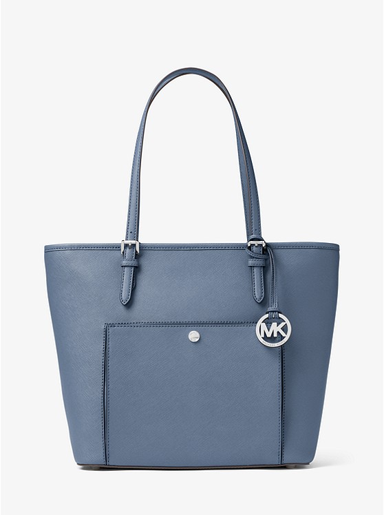 【实用通勤包！】MICHAEL Michael Kors Jet Set Tr*el 雾霾蓝大号*托特包 $136.8（约985元）