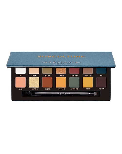 【新品】8.3折+1盘即可免费直邮！Anastasia Beverly Hills Subculture 次文化14色眼影盘 £34.17（约298元）