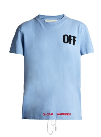 【明星同款】宋茜同款 OFF-WHITE 蓝色T恤衫 $357（约2586元）