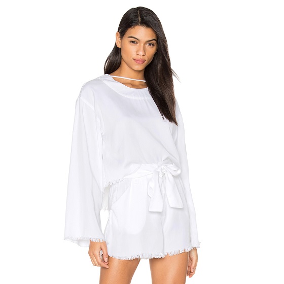 Kendall+Kylie 磨边宽松款上衣 （约579元）