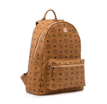 额外8.5折包税直邮到手!MCM 中号经典 Stark 皮制双肩包 3664元