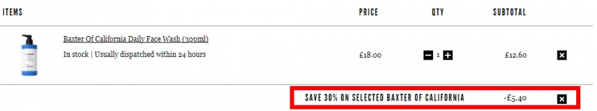 Mankind：Baxter of California精选护肤品低至8折