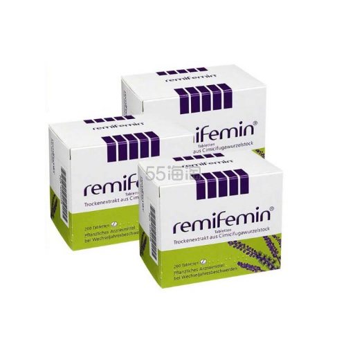 【德国小*推荐】Remifemin 莉芙敏更年期综合症缓解片 200片*3盒 439元