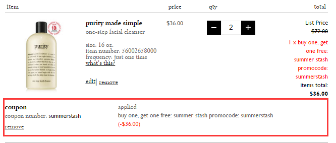 【仅限1天】买1送1!Philosophy 自然哲理 三合一草本精华洁面乳 480ml (约261元)