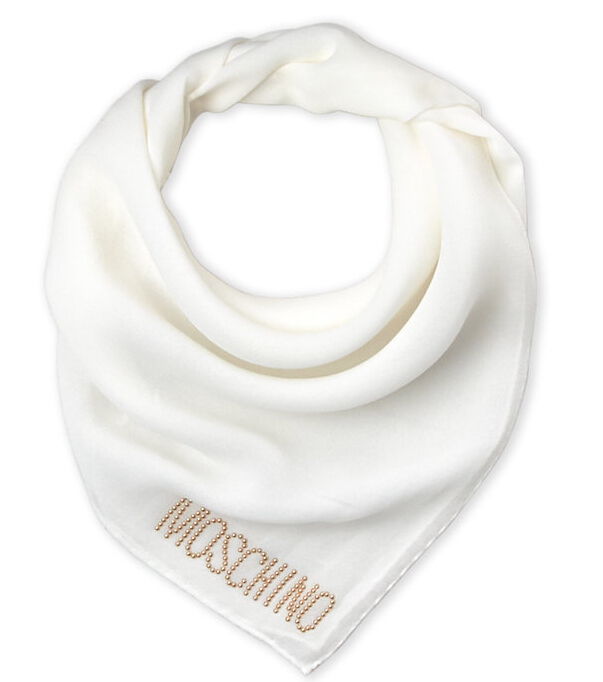 MOSCHINO Silk Logo Scarf 真丝围巾 多色可选 .99（约217元）