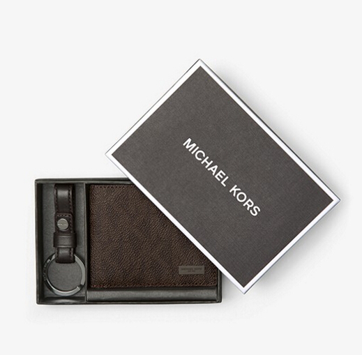 【七夕礼物！】MICHAEL KORS Slim Billfold Set 男士钱包礼盒套装 .4（约210元）